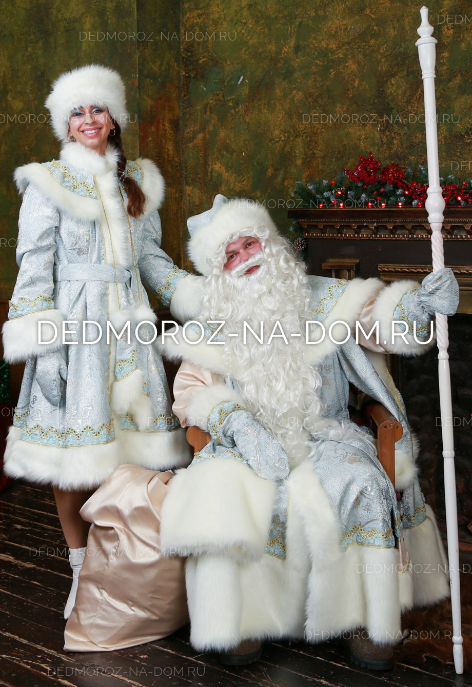 Костюмы Деда Мороза и Снегурочки - Костюм «№6 Морозный»